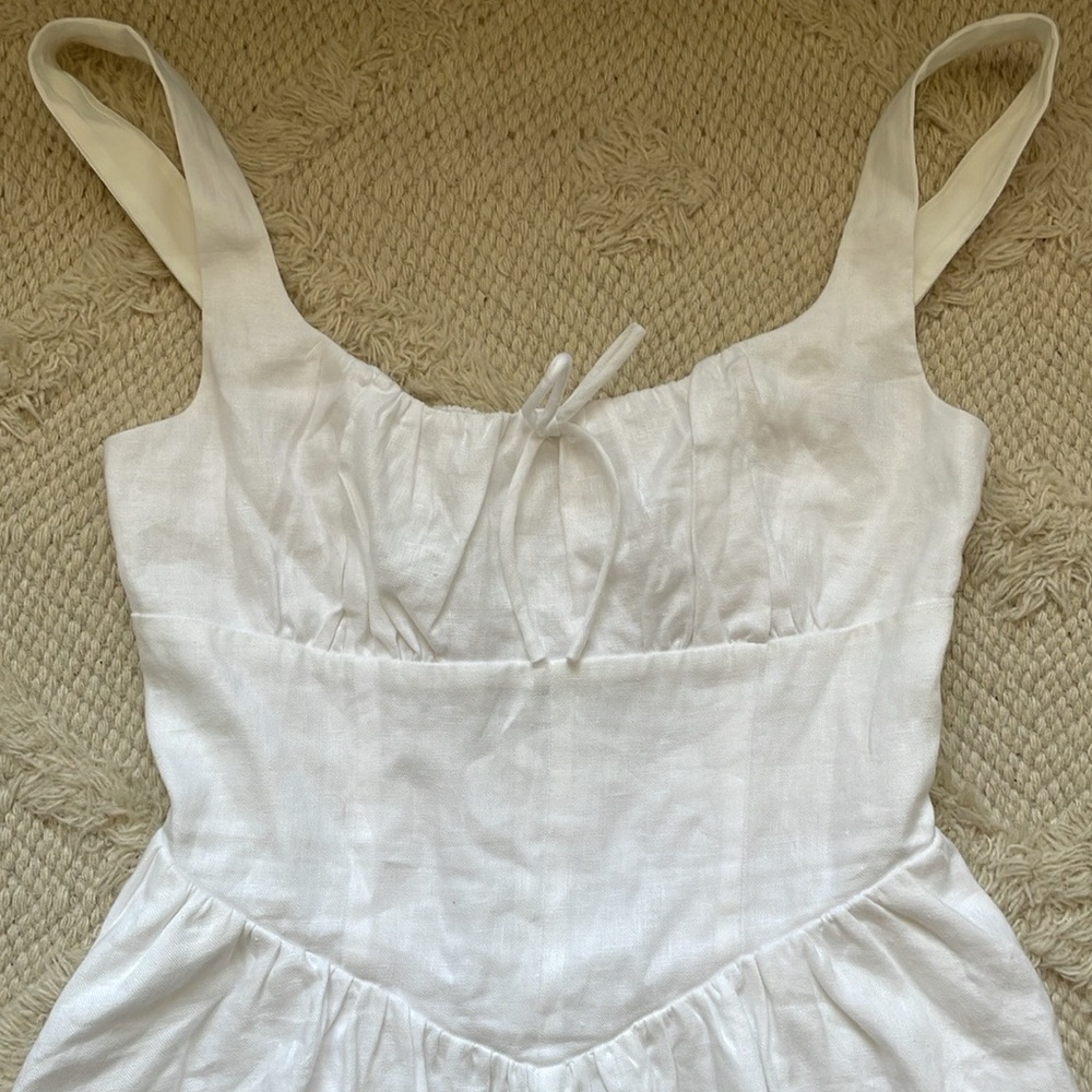 New Reformation Balia Linen Dress - Picture 6 of 9